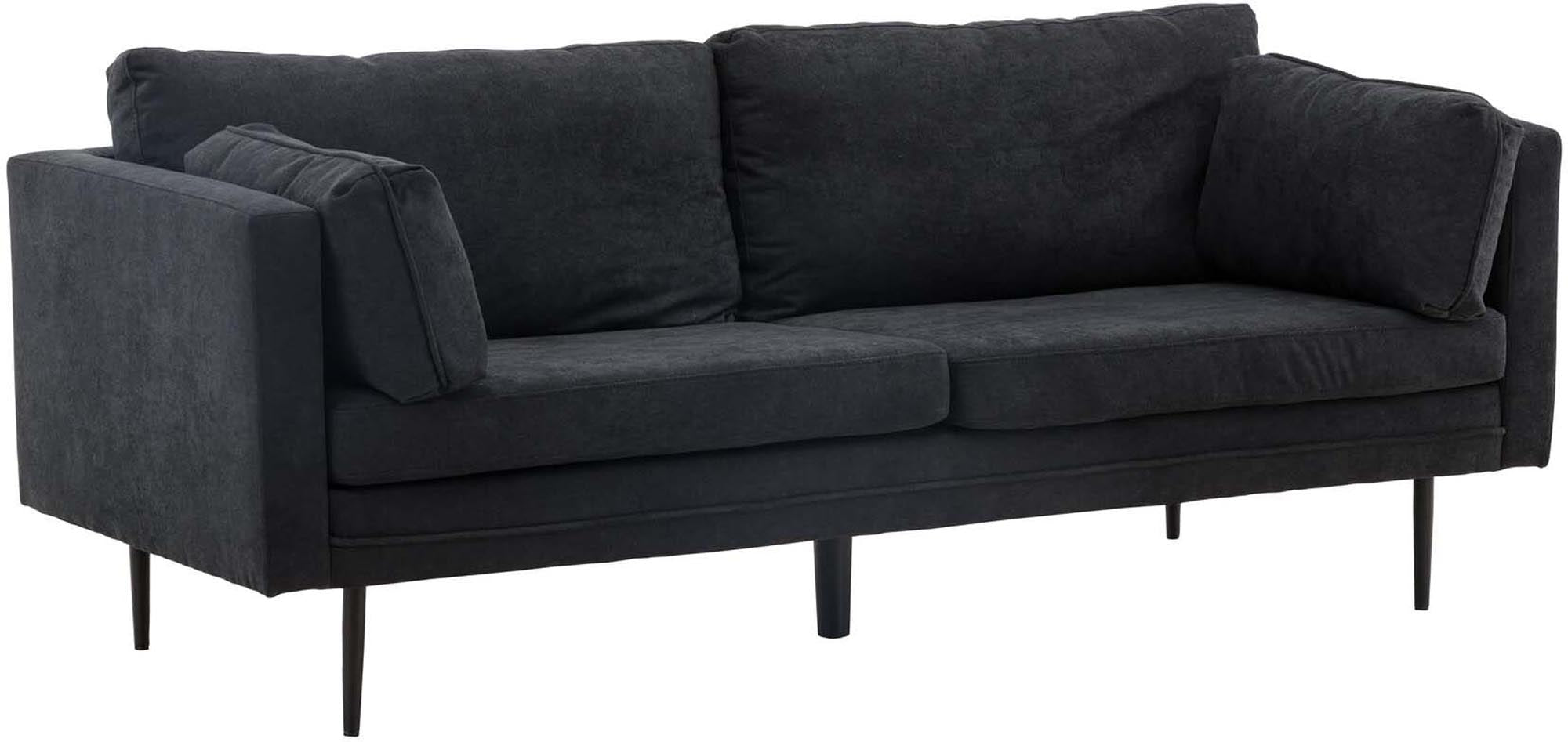 Boom Sofa in Schwarz/Schwarz präsentiert im Onlineshop von KAQTU Design AG. 3er Sofa ist von Venture Home