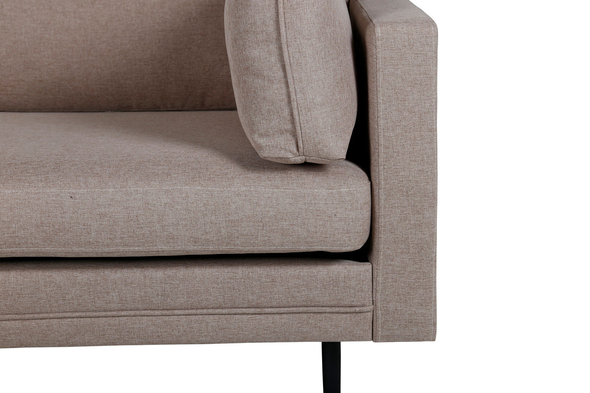 Boom Sofa in Braun/Schwarz präsentiert im Onlineshop von KAQTU Design AG. 3er Sofa ist von Venture Home