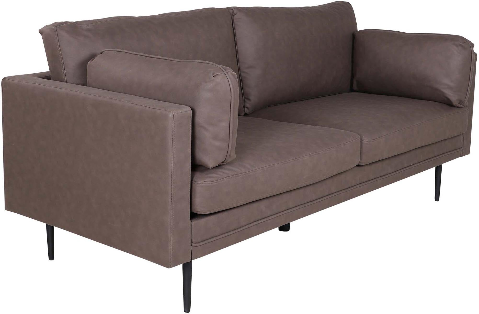 Boom Sofa in Braun/Schwarz präsentiert im Onlineshop von KAQTU Design AG. 3er Sofa ist von Venture Home