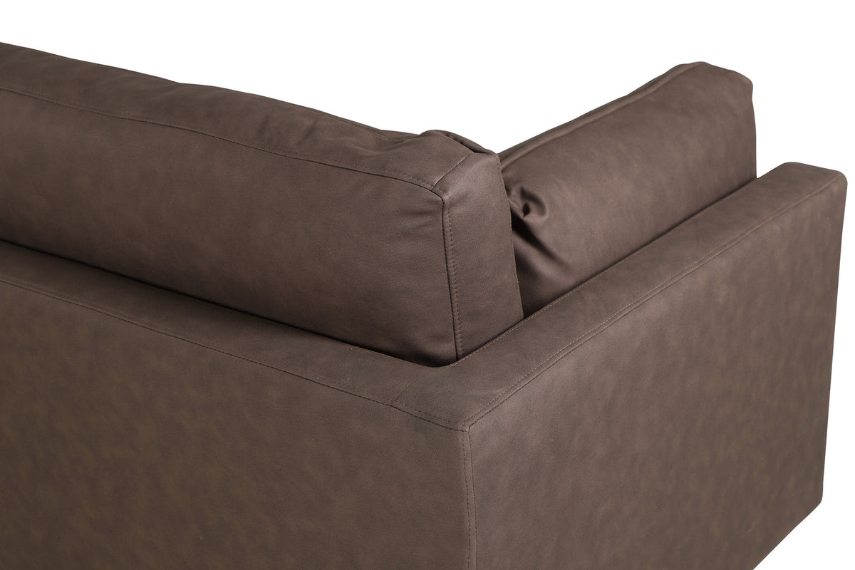 Boom Sofa in Braun/Schwarz präsentiert im Onlineshop von KAQTU Design AG. 3er Sofa ist von Venture Home