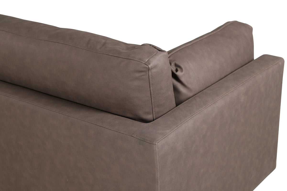 Boom Sofa in Braun/Schwarz präsentiert im Onlineshop von KAQTU Design AG. 3er Sofa ist von Venture Home