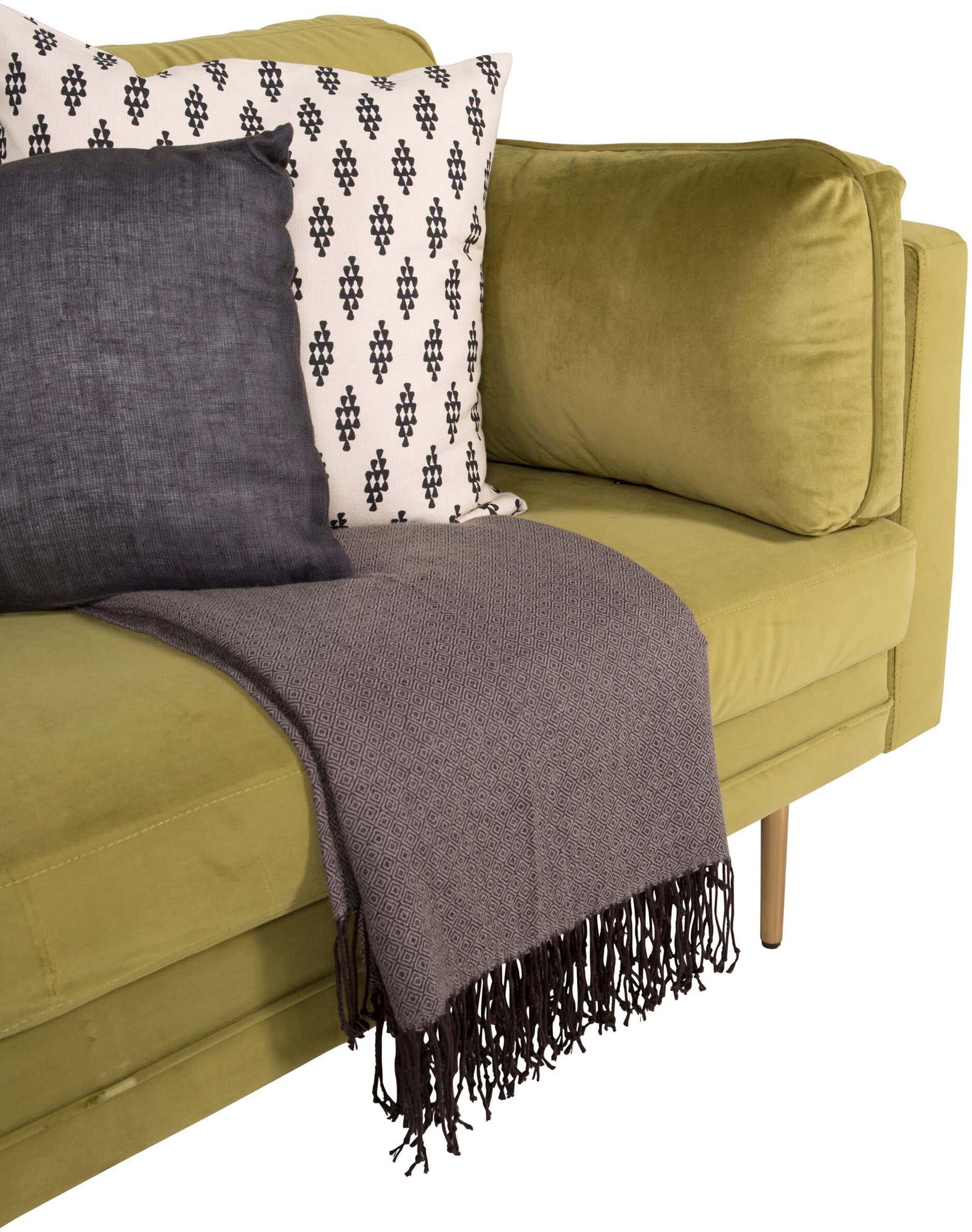 Boom Sofa in Grün präsentiert im Onlineshop von KAQTU Design AG. 3er Sofa ist von Venture Home