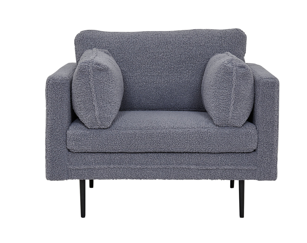 Boom Sessel in Dunkelgrau präsentiert im Onlineshop von KAQTU Design AG. Sessel mit Armlehnen ist von Venture Home