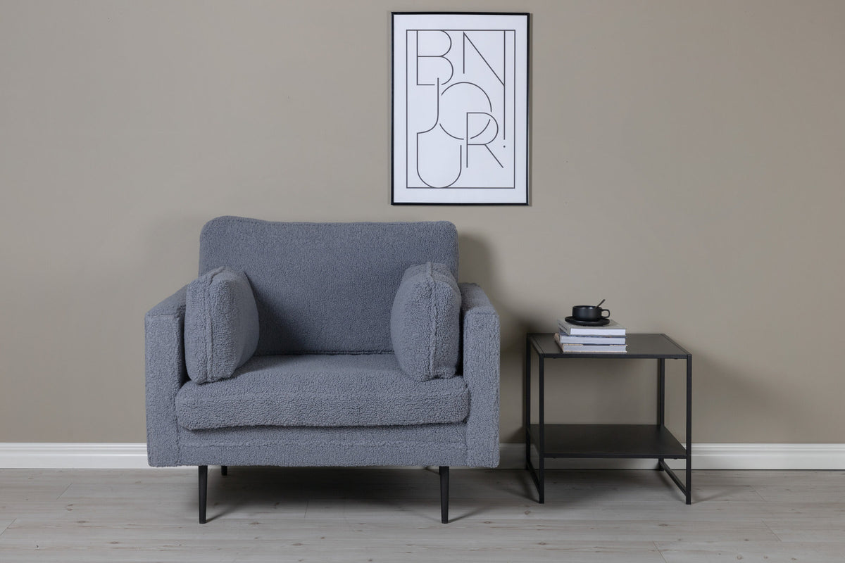 Boom Sessel in Dunkelgrau präsentiert im Onlineshop von KAQTU Design AG. Sessel mit Armlehnen ist von Venture Home