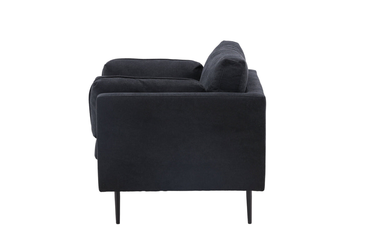 Boom Sessel in Schwarz präsentiert im Onlineshop von KAQTU Design AG. Sessel mit Armlehnen ist von Venture Home