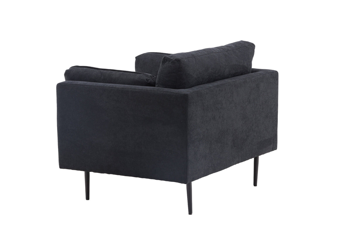 Boom Sessel in Schwarz präsentiert im Onlineshop von KAQTU Design AG. Sessel mit Armlehnen ist von Venture Home