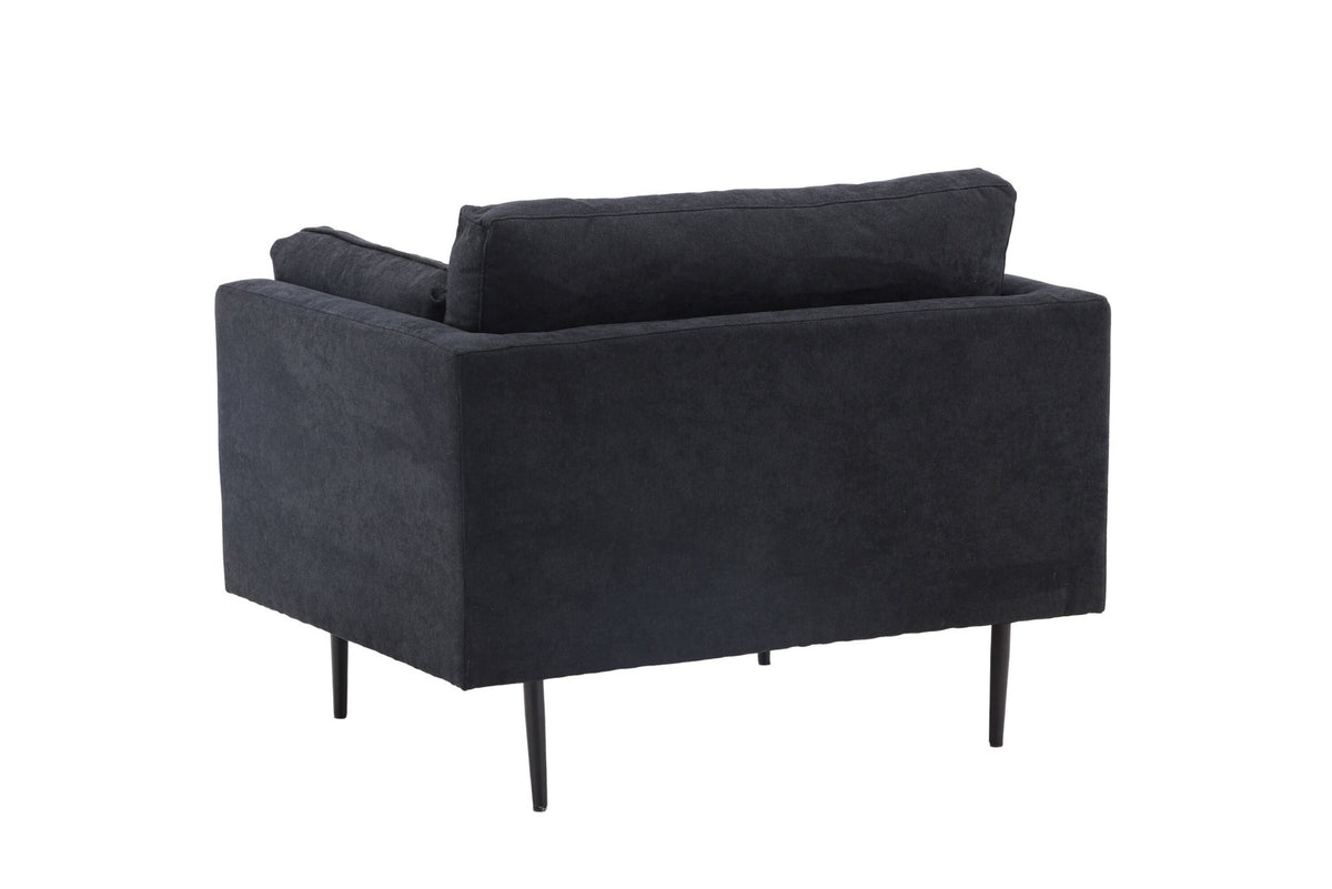 Boom Sessel in Schwarz präsentiert im Onlineshop von KAQTU Design AG. Sessel mit Armlehnen ist von Venture Home