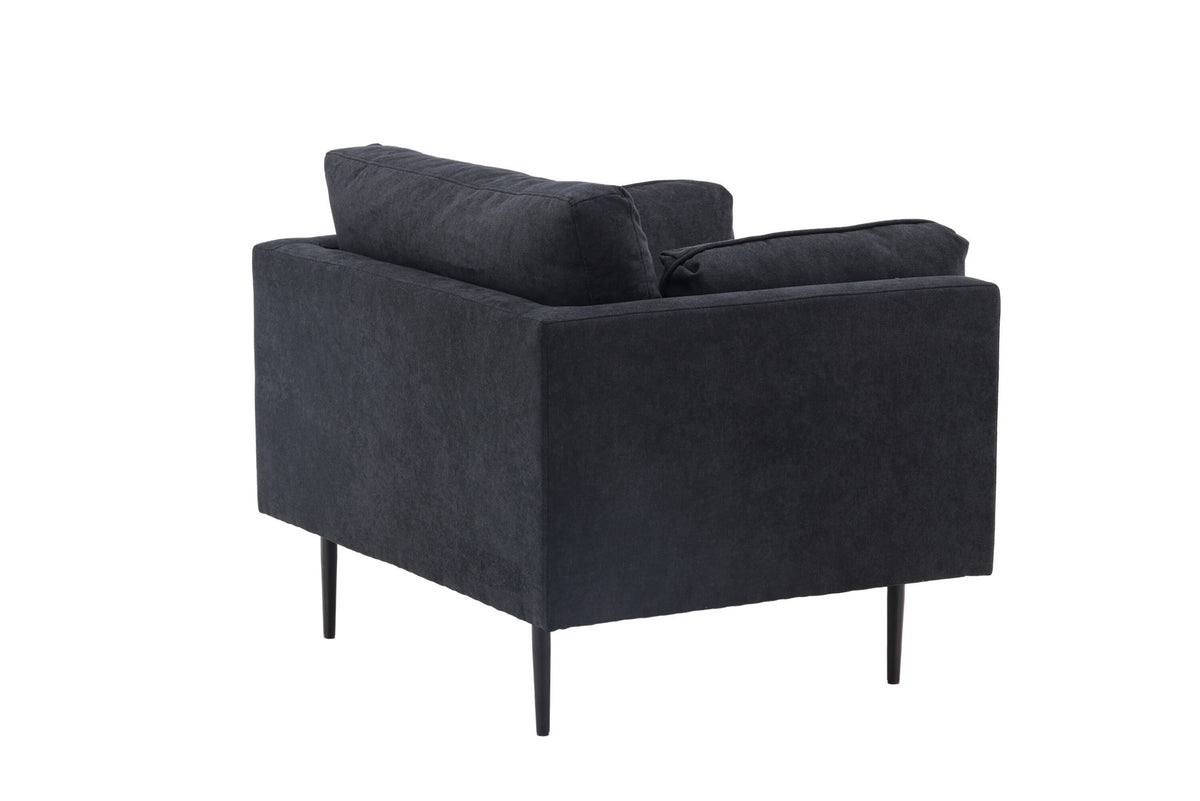 Boom Sessel in Schwarz präsentiert im Onlineshop von KAQTU Design AG. Sessel mit Armlehnen ist von Venture Home