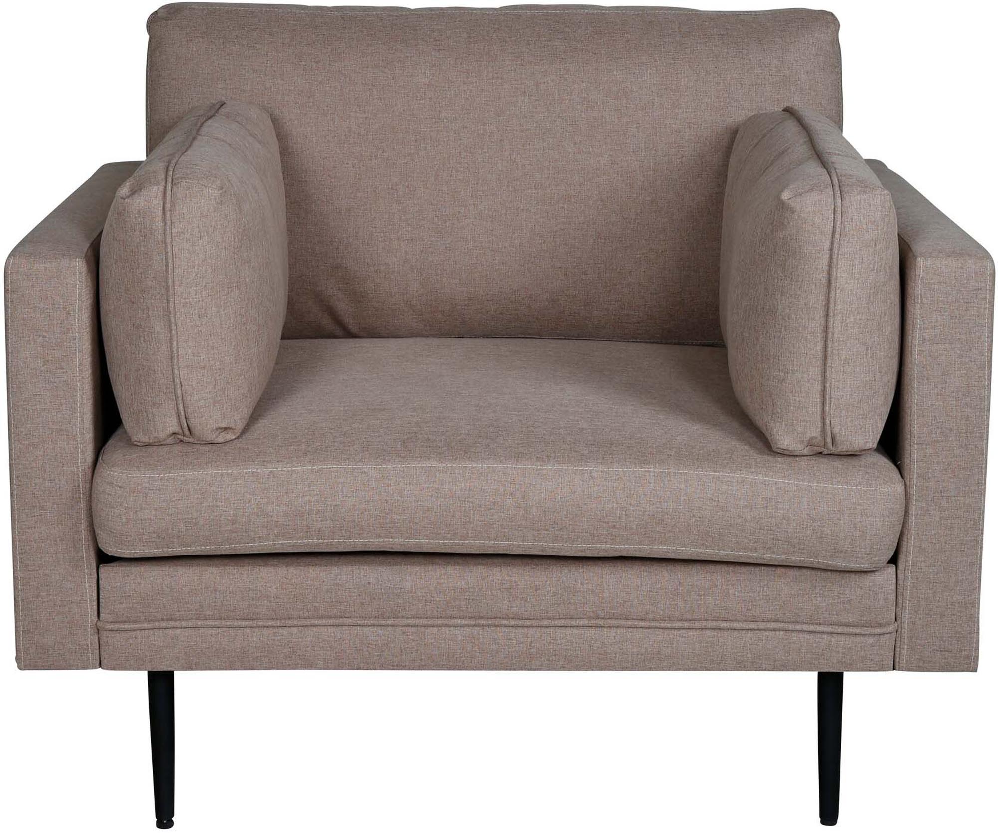 Entdecken Sie den Boom Sessel von Venture Home – ein stilvolles Möbelstück aus luxuriösem Samt, das Komfort und modernes Design vereint.