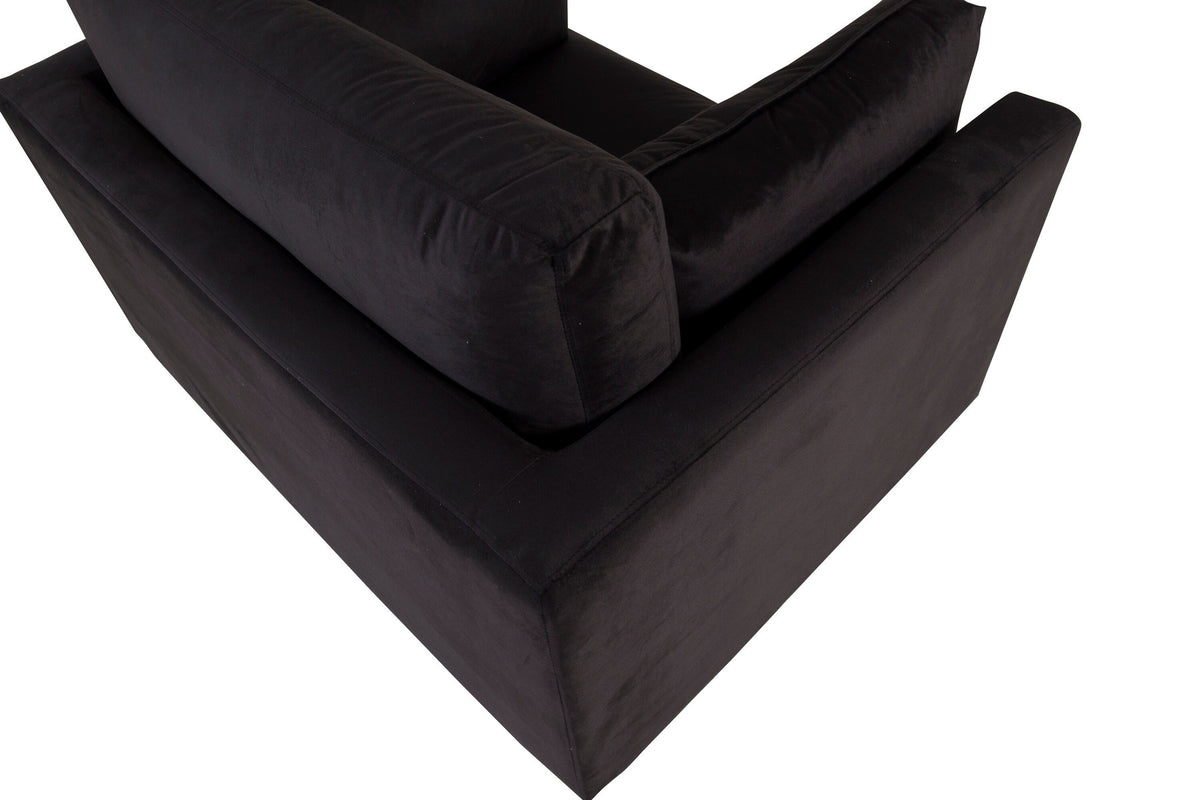 Boom Sessel in Schwarz präsentiert im Onlineshop von KAQTU Design AG. Sessel mit Armlehnen ist von Venture Home