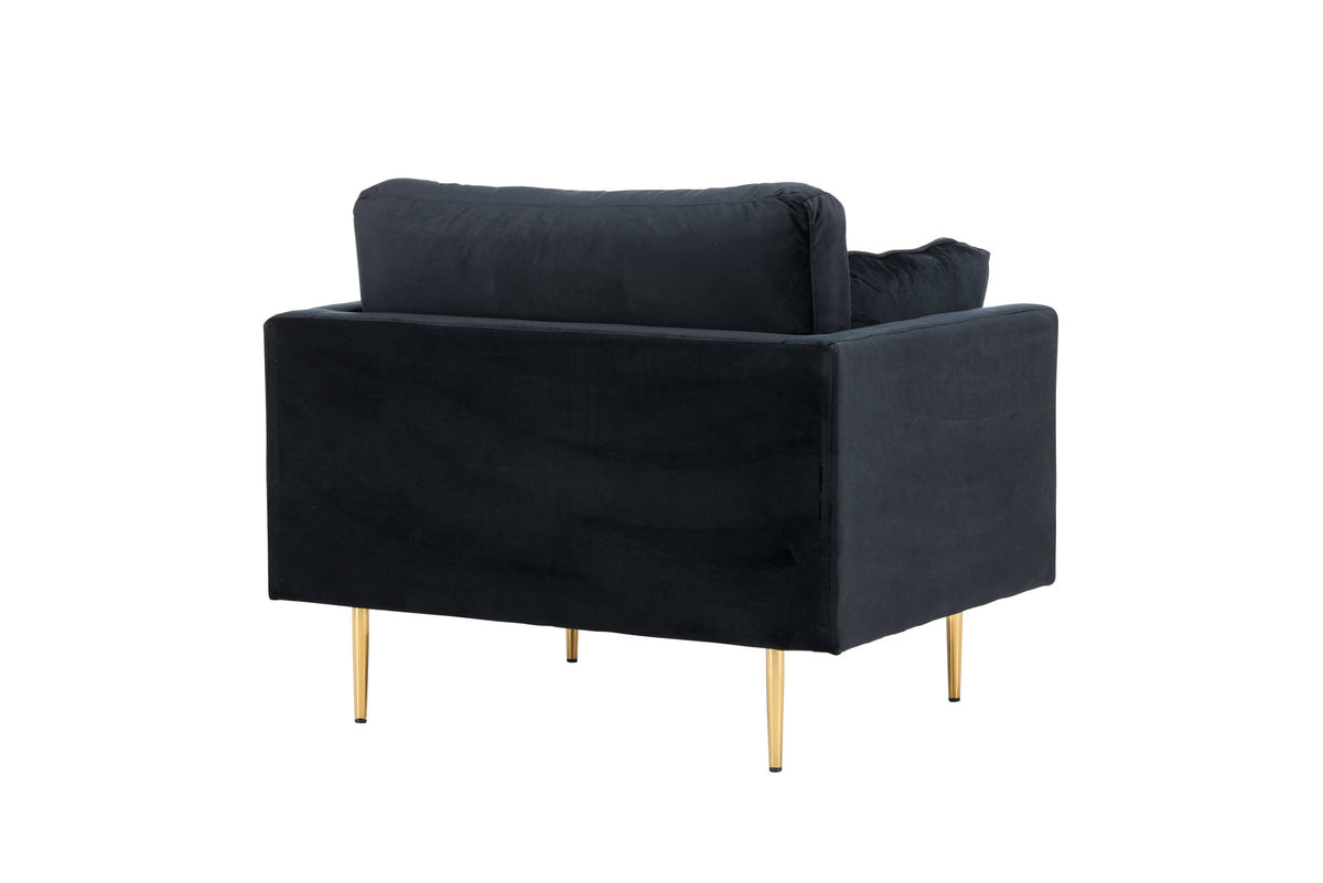 Boom Sessel in Schwarz präsentiert im Onlineshop von KAQTU Design AG. Sessel mit Armlehnen ist von Venture Home