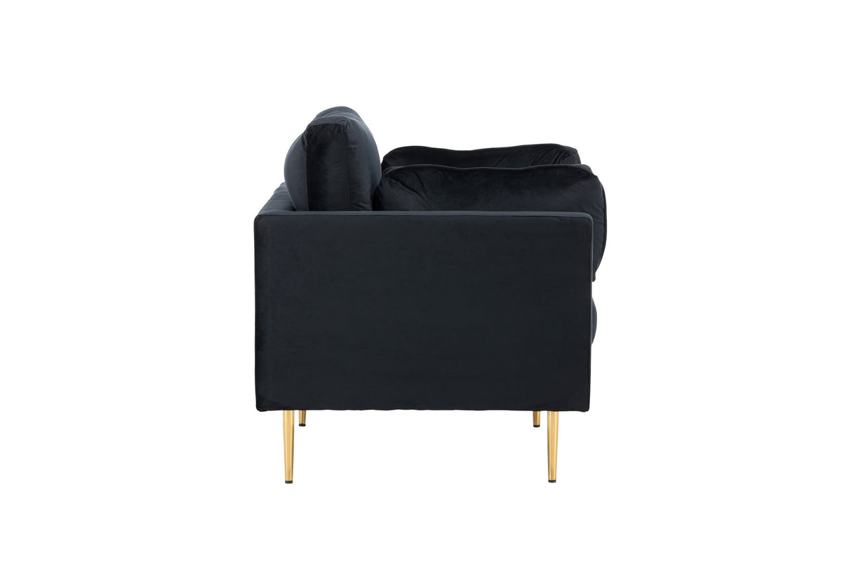 Boom Sessel in Schwarz präsentiert im Onlineshop von KAQTU Design AG. Sessel mit Armlehnen ist von Venture Home