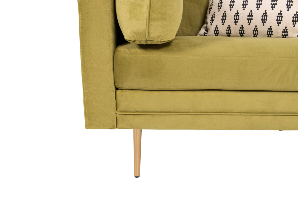 Boom Sessel in Grün präsentiert im Onlineshop von KAQTU Design AG. Sessel mit Armlehnen ist von Venture Home
