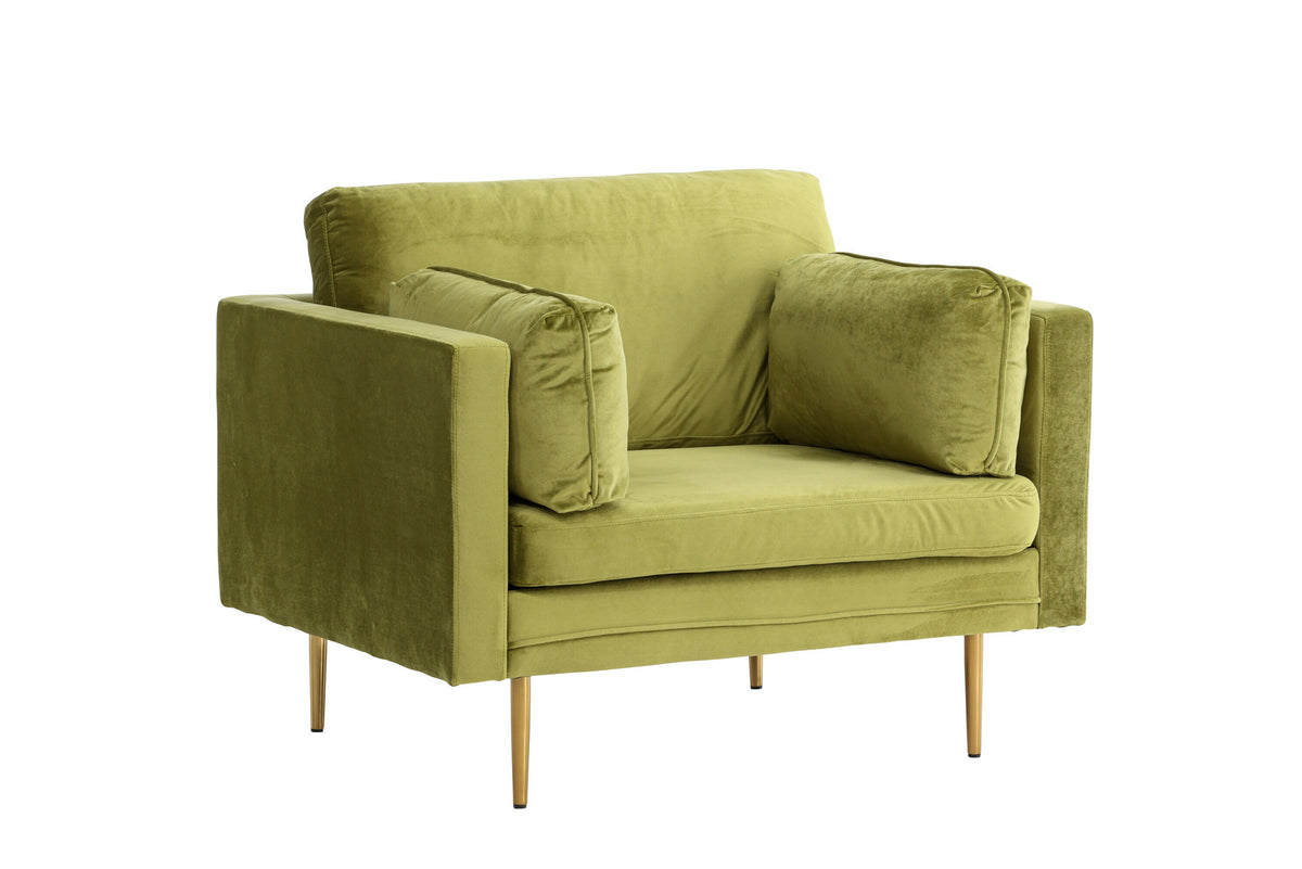 Boom Sessel in Grün präsentiert im Onlineshop von KAQTU Design AG. Sessel mit Armlehnen ist von Venture Home
