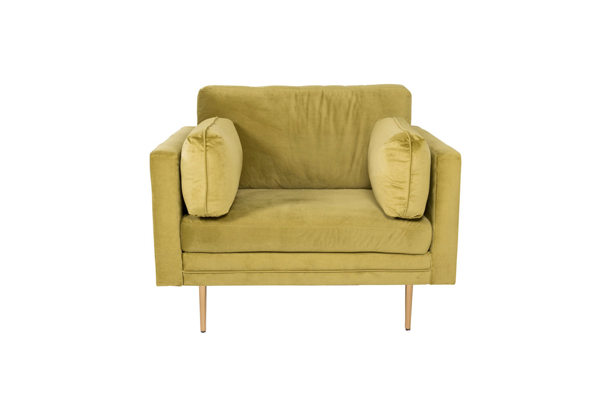 Boom Sessel in Grün präsentiert im Onlineshop von KAQTU Design AG. Sessel mit Armlehnen ist von Venture Home