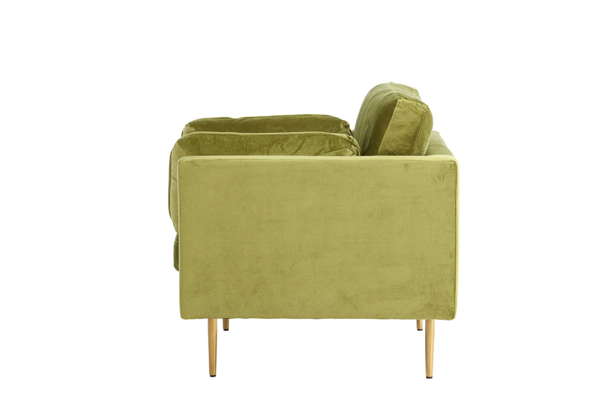Boom Sessel in Grün präsentiert im Onlineshop von KAQTU Design AG. Sessel mit Armlehnen ist von Venture Home