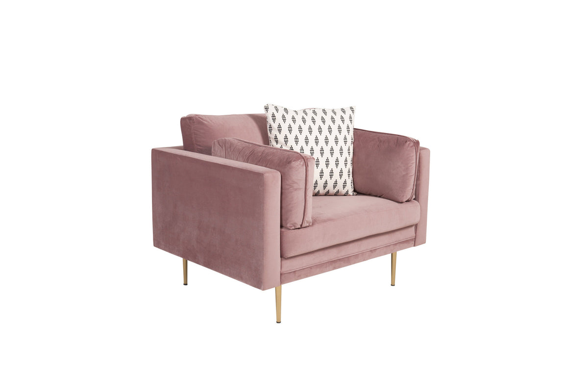 Boom Sessel in Altrosa präsentiert im Onlineshop von KAQTU Design AG. Sessel mit Armlehnen ist von Venture Home