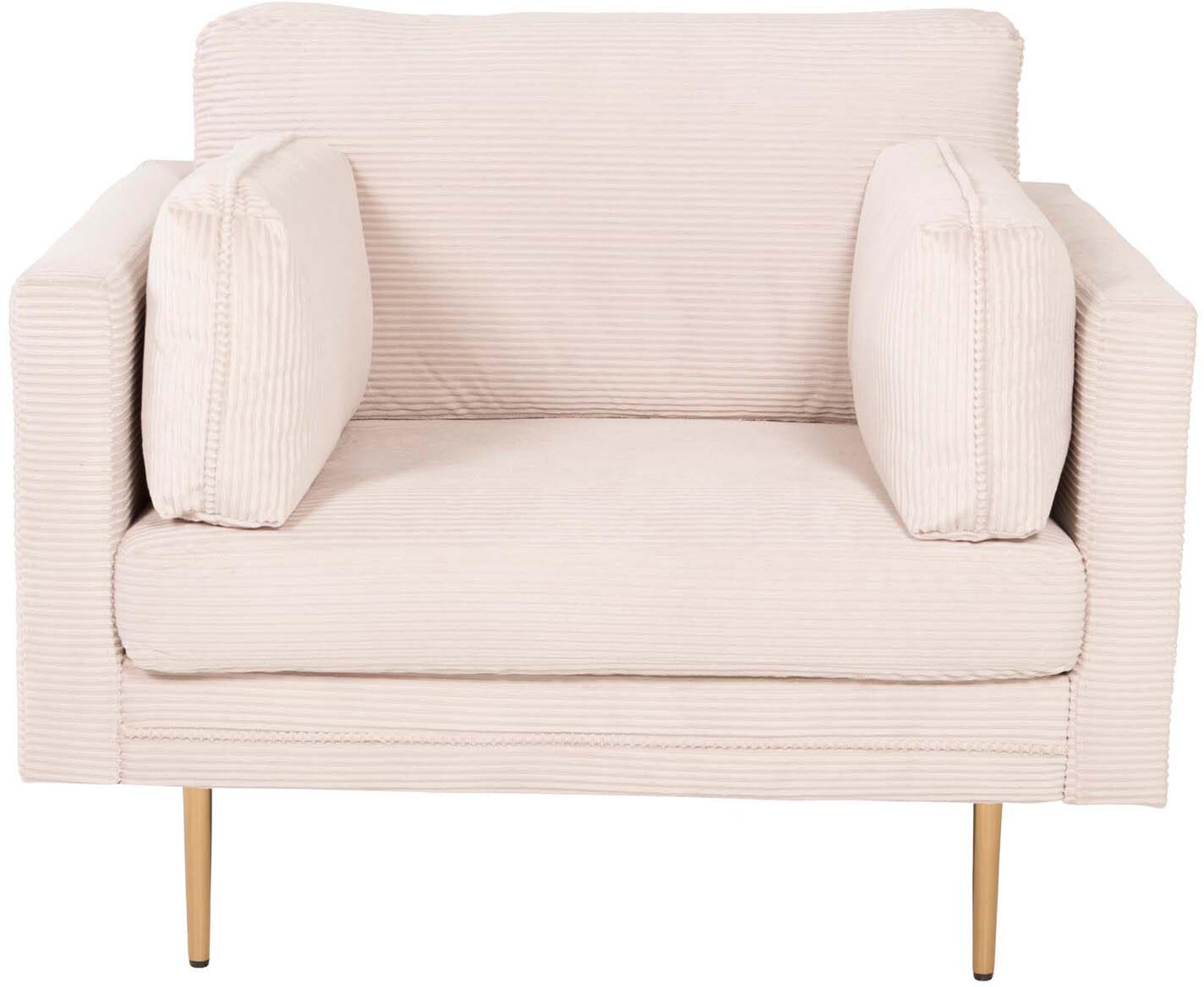 Erleben Sie den Boom Sessel von Venture Home: Ein eleganter Samtsessel, der mit seinem modernen Design und luxuriösen Komfort jeden Raum aufwertet.