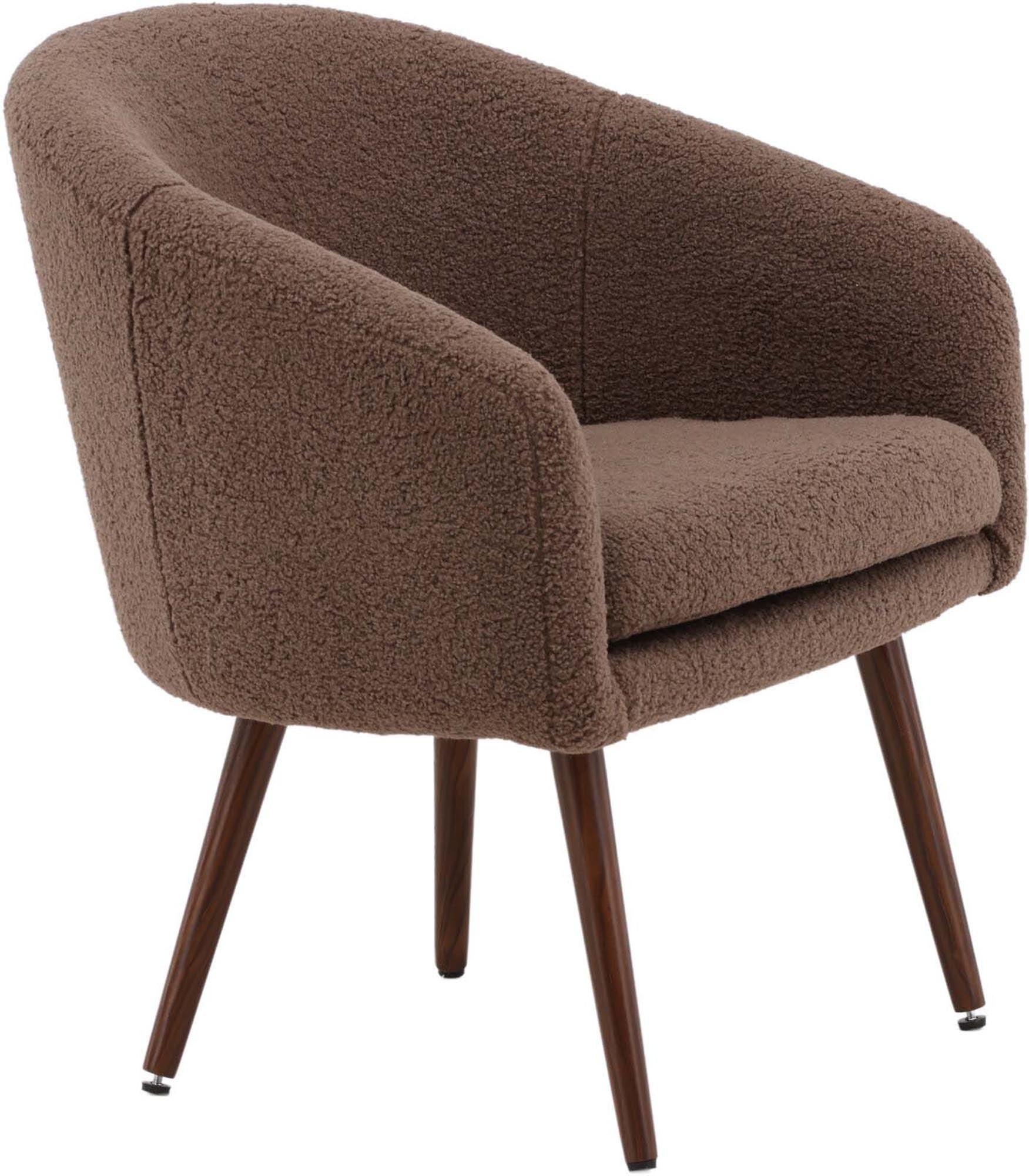 Erleben Sie den Wanda Sessel von Venture Home – ein eleganter Rückzugsort aus weichem Teddy-Material, ideal für entspannte Stunden in Ihrem Zuhause.