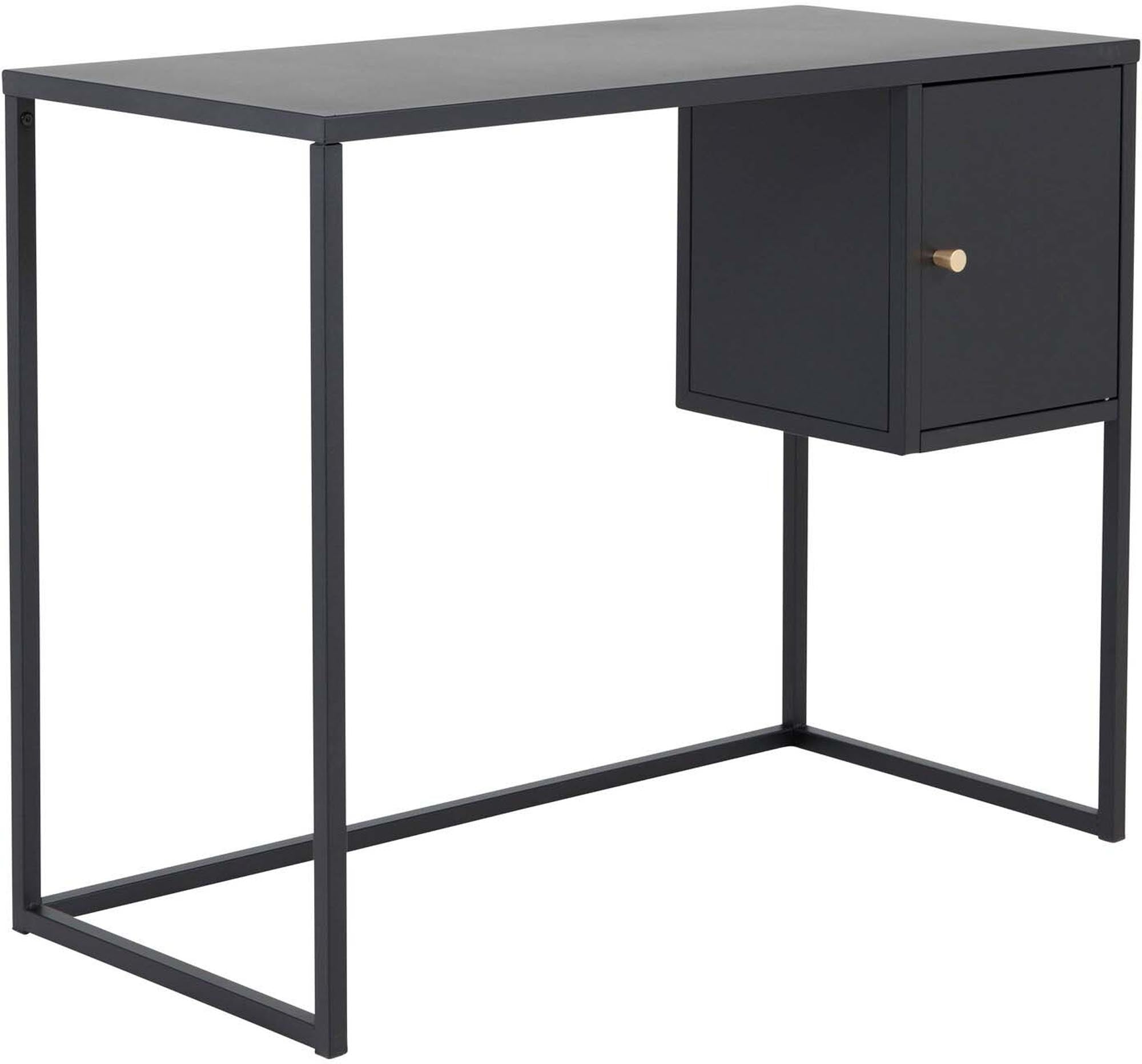 Entdecken Sie den Will Schreibtisch von Venture Home: Stilvolles Industriedesign, robustes Gestell und praktischer Stauraum für Ihr Büro.