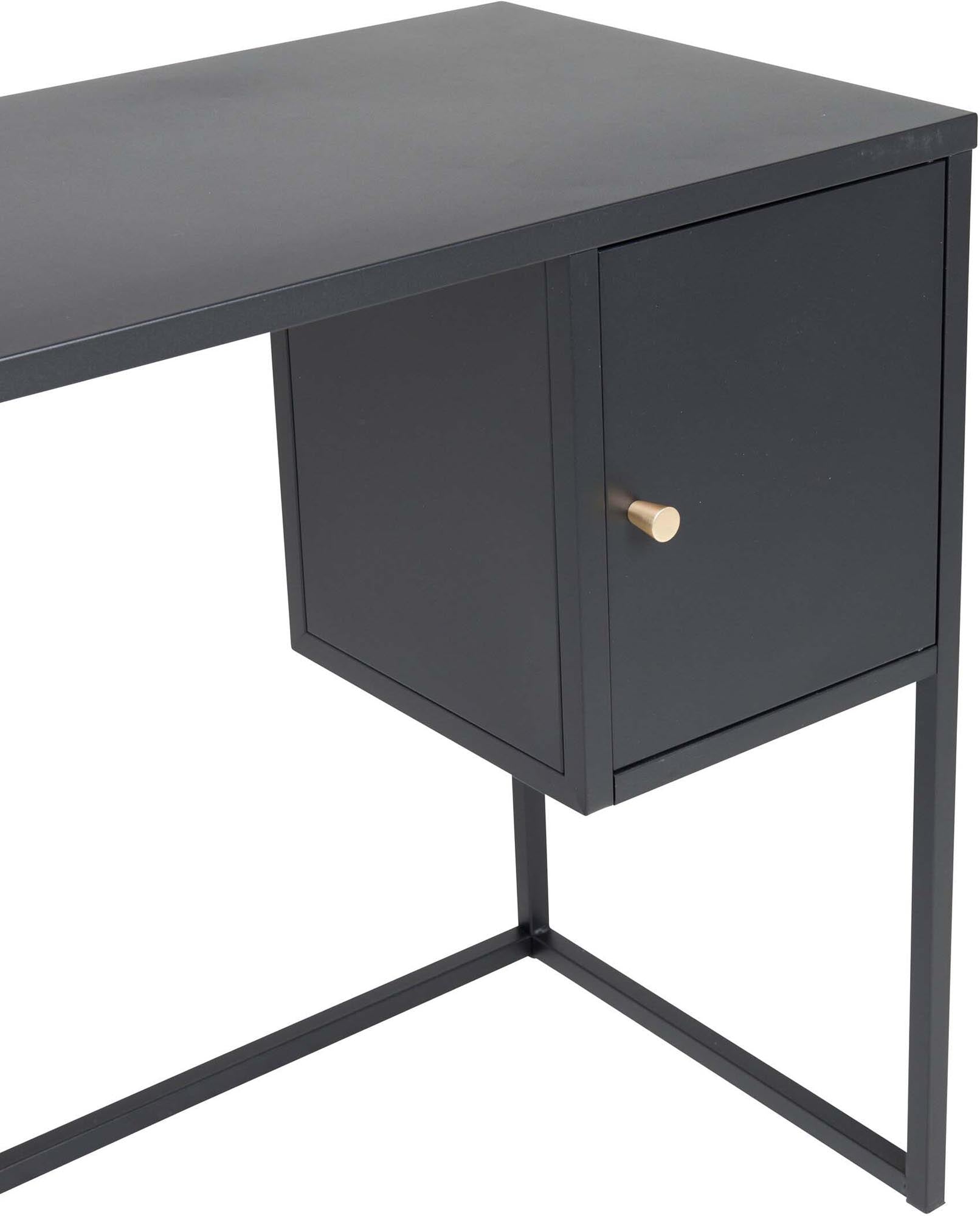 Will Schreibtisch in Schwarz präsentiert im Onlineshop von KAQTU Design AG. Schreibtisch ist von Venture Home