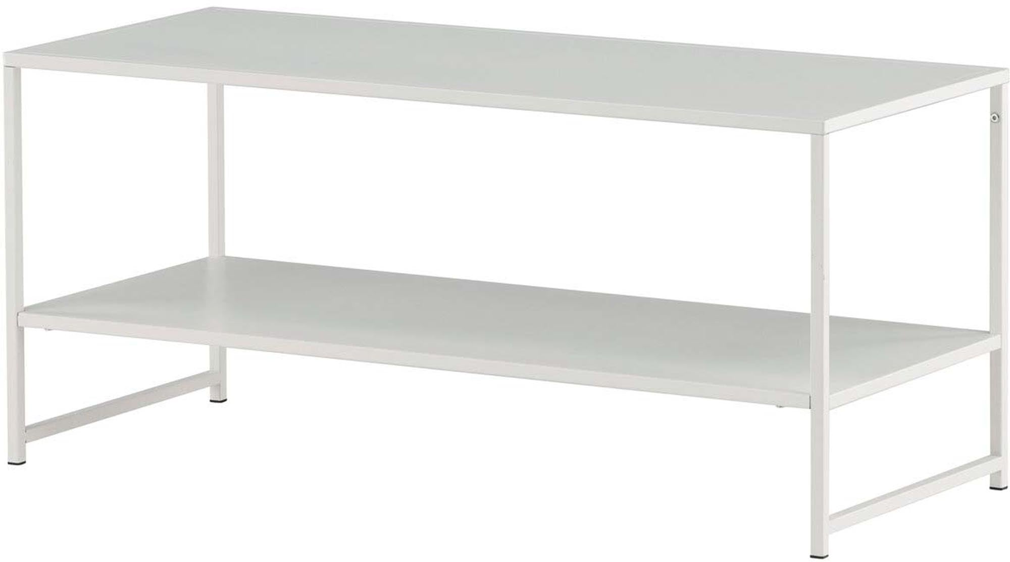 Der Staal Coffee Tisch von Venture Home vereint elegantes Design und Funktionalität. Robuster Stahl und praktische Reliefoberflächen machen ihn zum perfekten Beistelltisch.