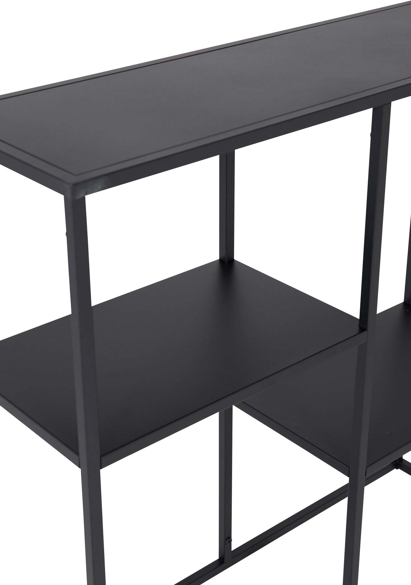Staal Bücherregal in Schwarz präsentiert im Onlineshop von KAQTU Design AG. Standregal ist von Venture Home