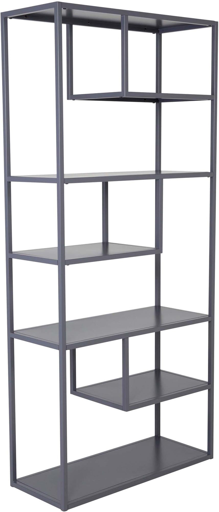 Entdecken Sie das Staal Bücherregal von Venture Home: Stilvolles Industriedesign, vielseitige Nutzung und einfache Montage für Ihr Zuhause.