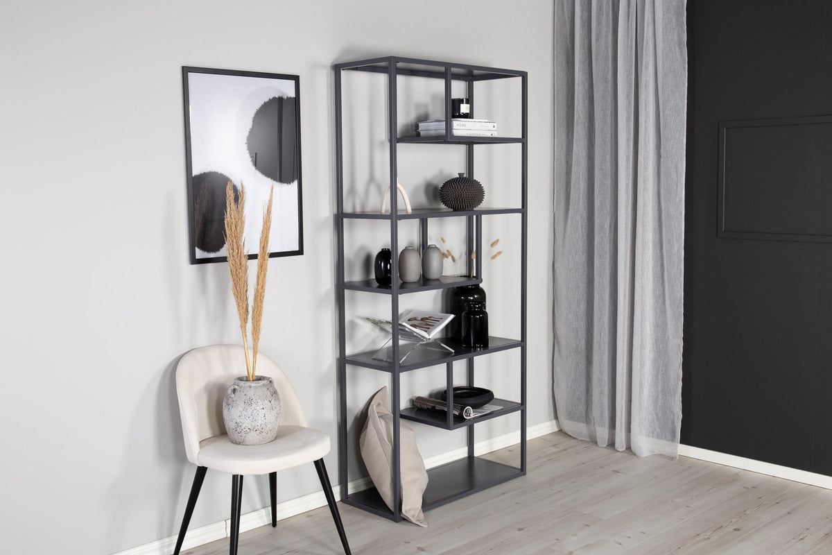 Staal Bücherregal in Hellgrau präsentiert im Onlineshop von KAQTU Design AG. Standregal ist von Venture Home