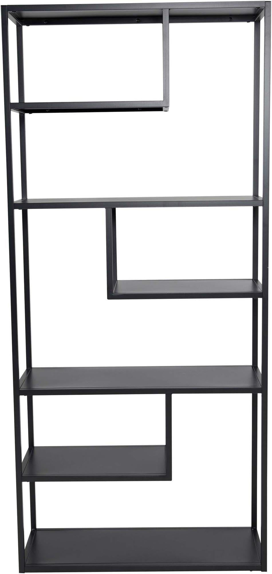 Staal Bücherregal in Schwarz präsentiert im Onlineshop von KAQTU Design AG. Standregal ist von Venture Home
