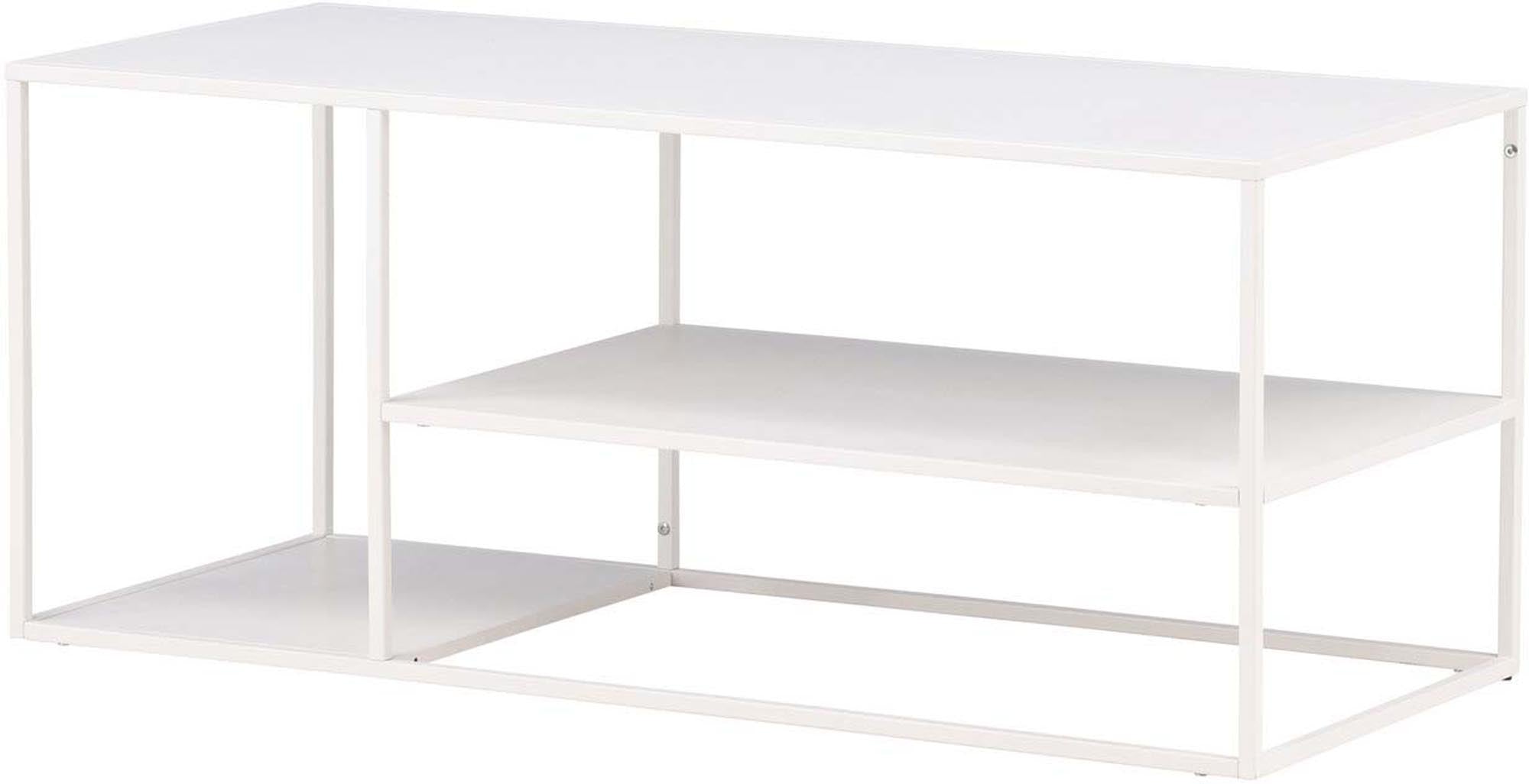 Staal Coffee Tisch von Venture Home: Eleganter, industrieller Beistelltisch aus pulverbeschichtetem Stahl für vielseitige Nutzung und modernes Ambiente.