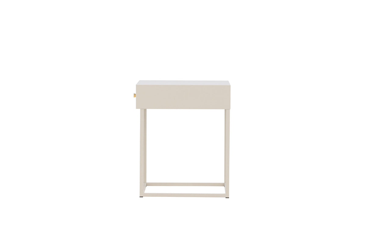 Bakal Nachttisch in Beige präsentiert im Onlineshop von KAQTU Design AG. Beistelltisch ist von Venture Home