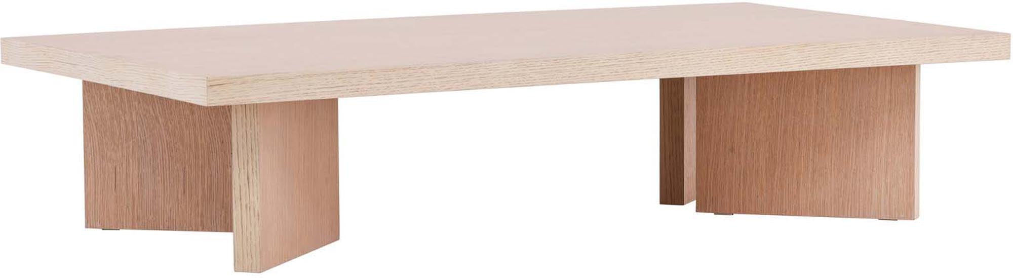 Der Bassholmen Coffee Tisch von Vind: Modernes Design, weisses MDF, 80x140x30 cm, vielseitig, langlebig, skandinavisch.