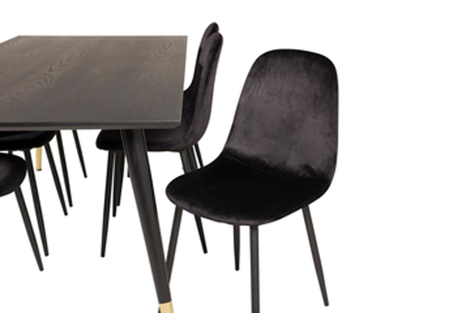 Dipp Esstisch in Schwarz/Gold präsentiert im Onlineshop von KAQTU Design AG. Esstisch ist von Venture Home
