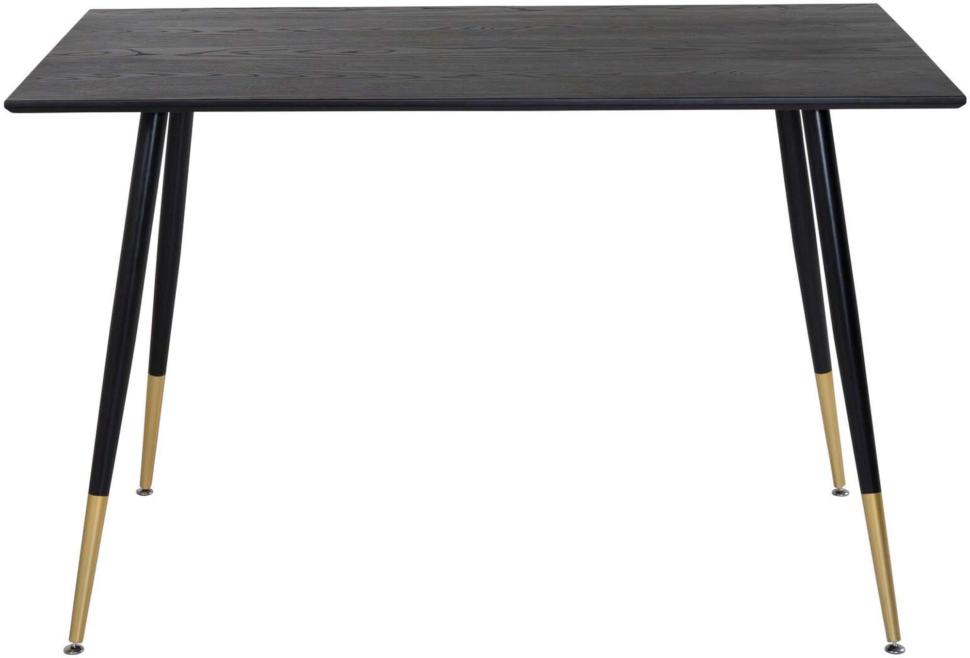 Eleganter Dipp Esstisch von Venture Home: Hochwertiges MDF mit Furnier, stabiler Metallfuß und luxuriöse Details für gesellige Abende.