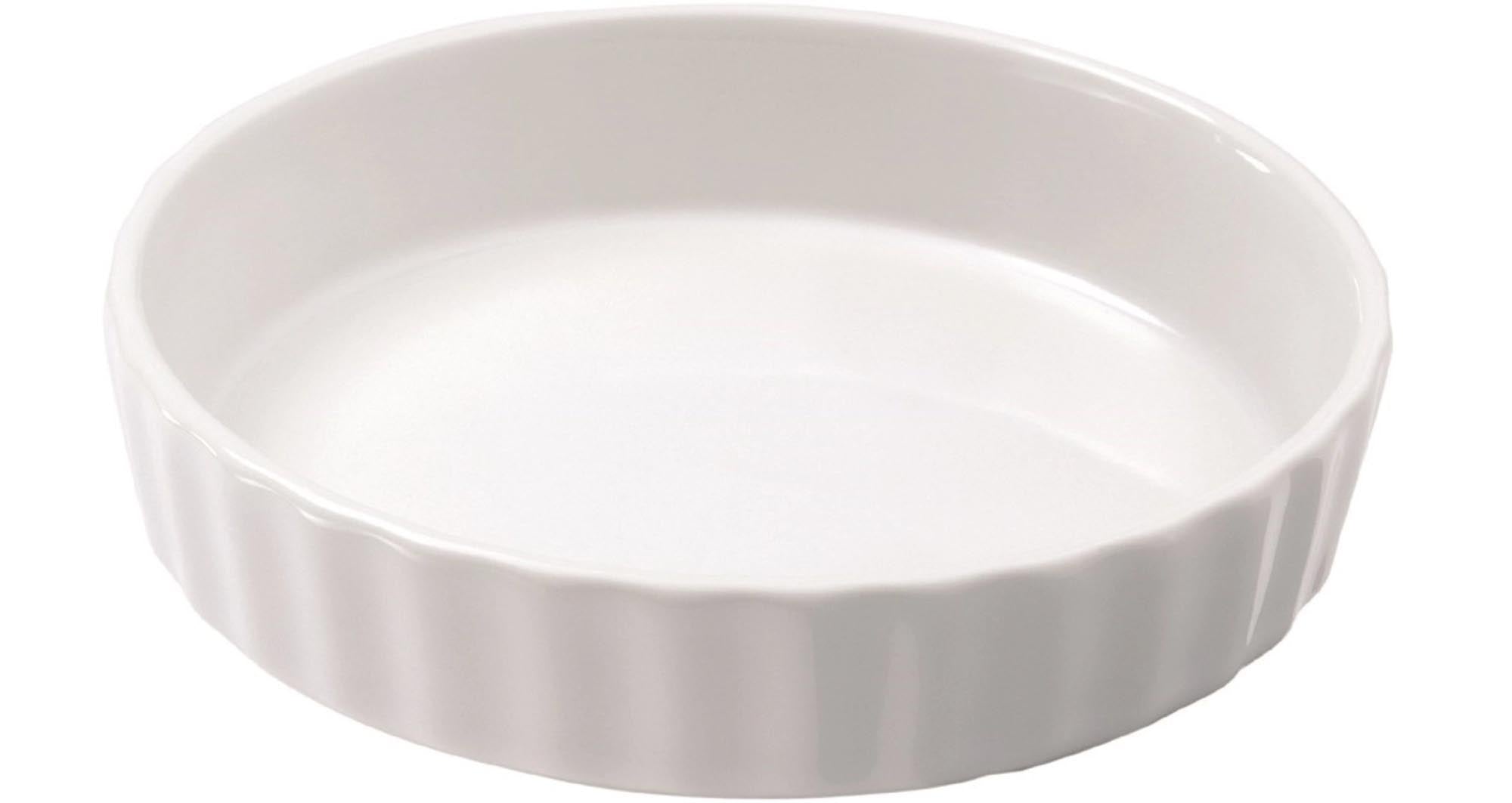 Runde Tortenform Ø 12,5 cm von Revol: Hochwertiges Porzellan, gleichmässige Backergebnisse, pflegeleicht, vielseitig einsetzbar.