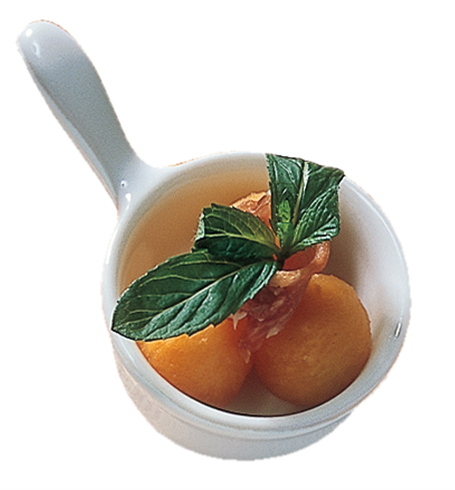 Elegante Mini Pfännchen von Revol, 2cl, aus kratzfestem Porzellan. Ideal für Desserts, Saucen und Tapas. Ofen- und mikrowellengeeignet.