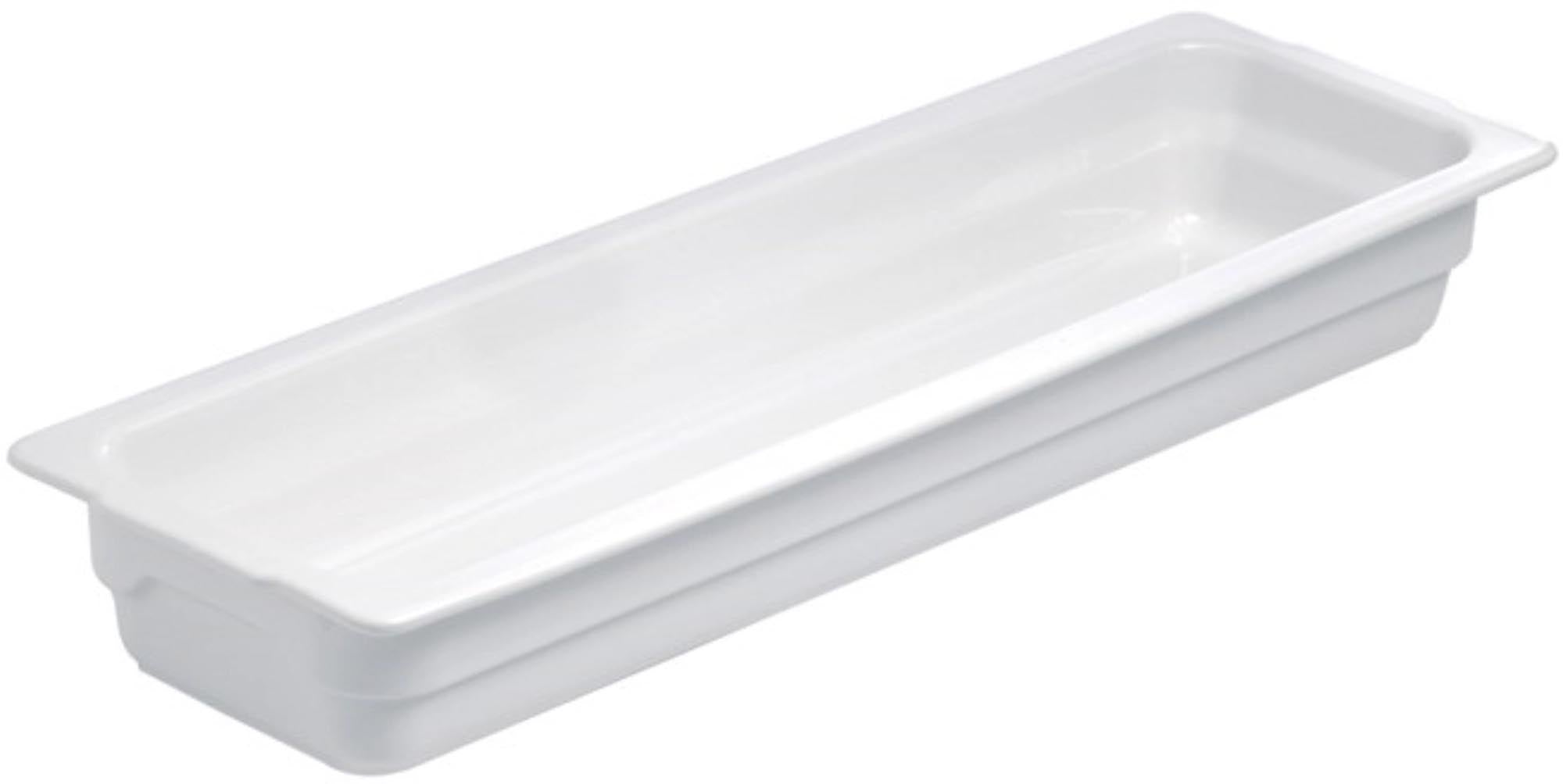Elegante, weisse Porzellan-Auflaufform von Revol, ideal für Gastronomie und Haushalt. Hitzebeständig, spülmaschinenfest, kratzfest.