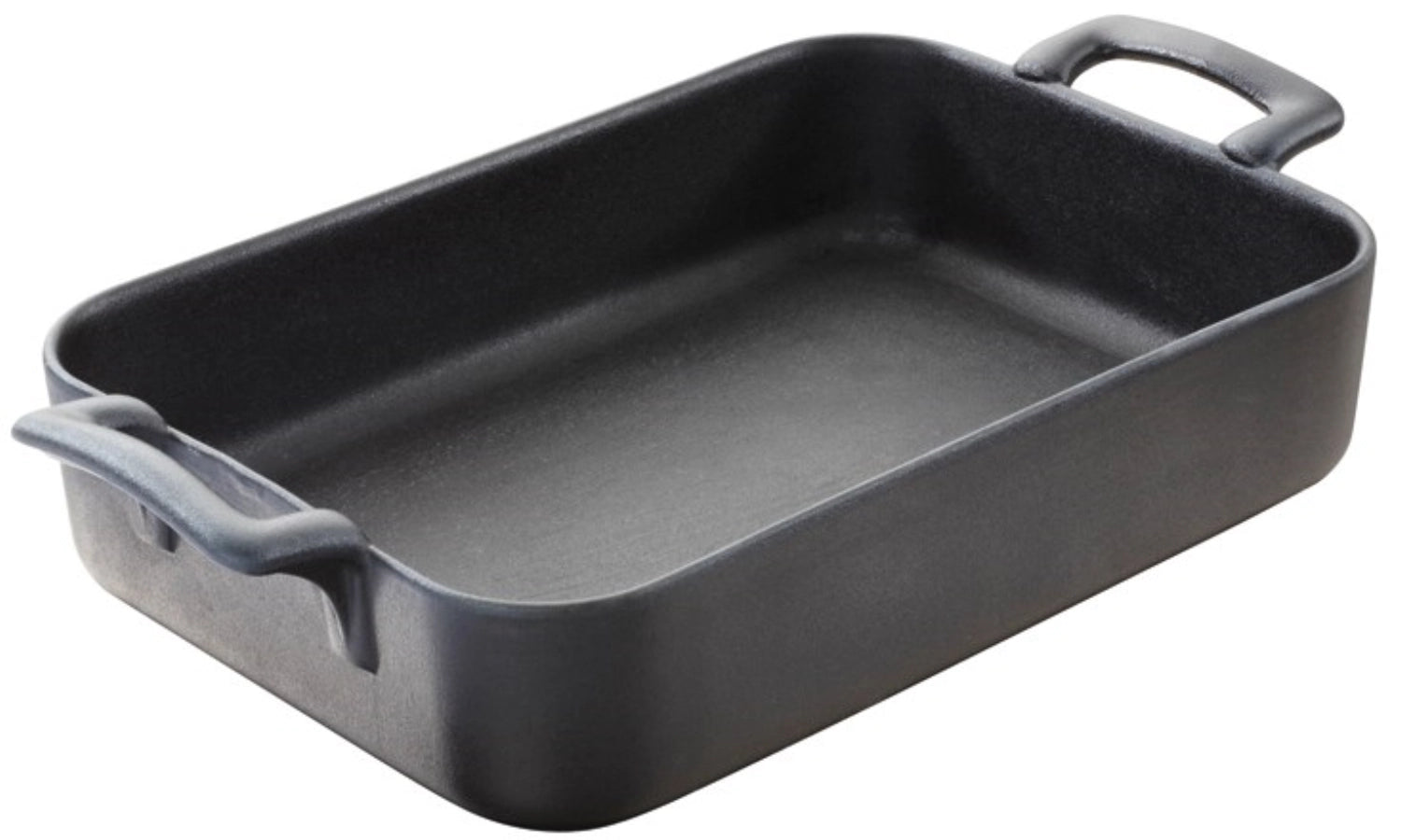 Rechteckige Auflaufform in Gusseisen-Optik von Revol, 16 cm, perfekt für köstliche Aufläufe und kreative Gerichte, stilvoll und funktional.