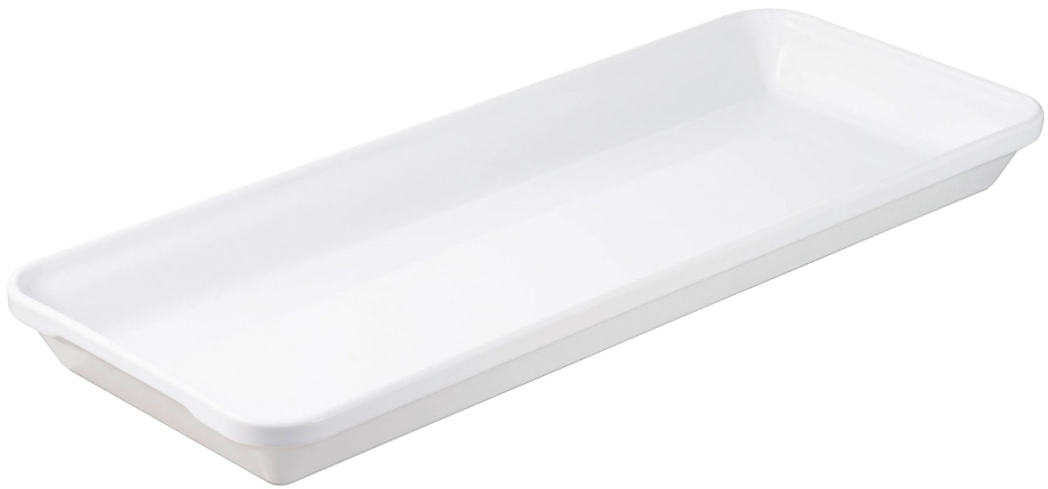 Stilvolle rechteckige Auflaufform in strahlendem Weiß (49,5 cm) – ideal für herzhafte Aufläufe und vielseitige Kochkreationen.
