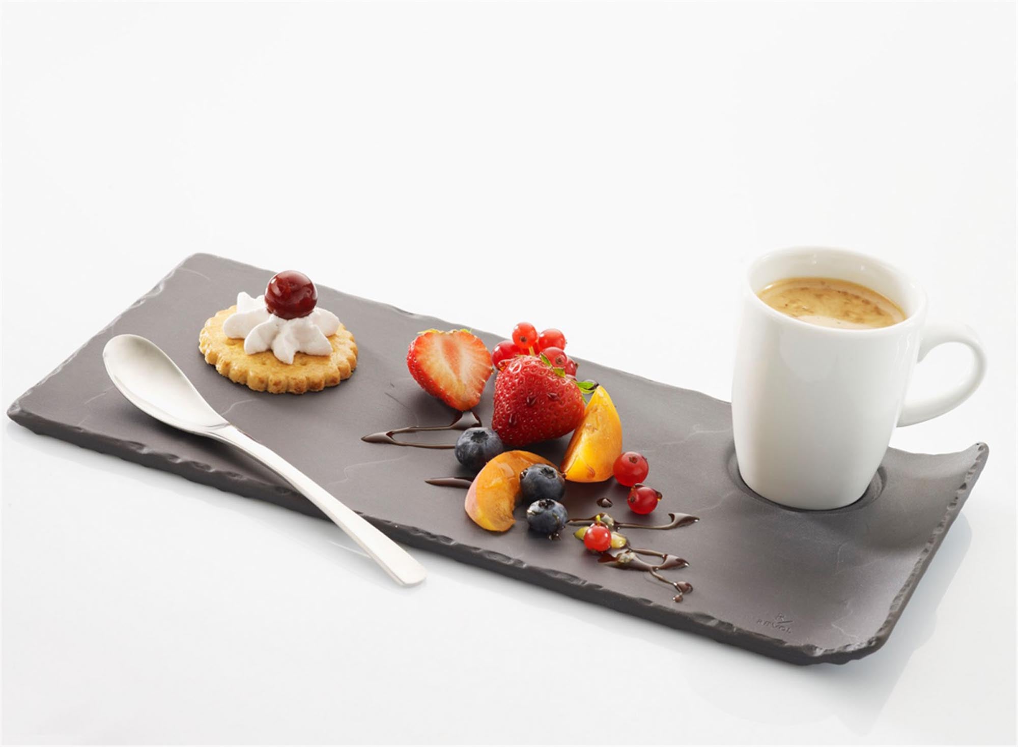 Gourmand saucer, slate style