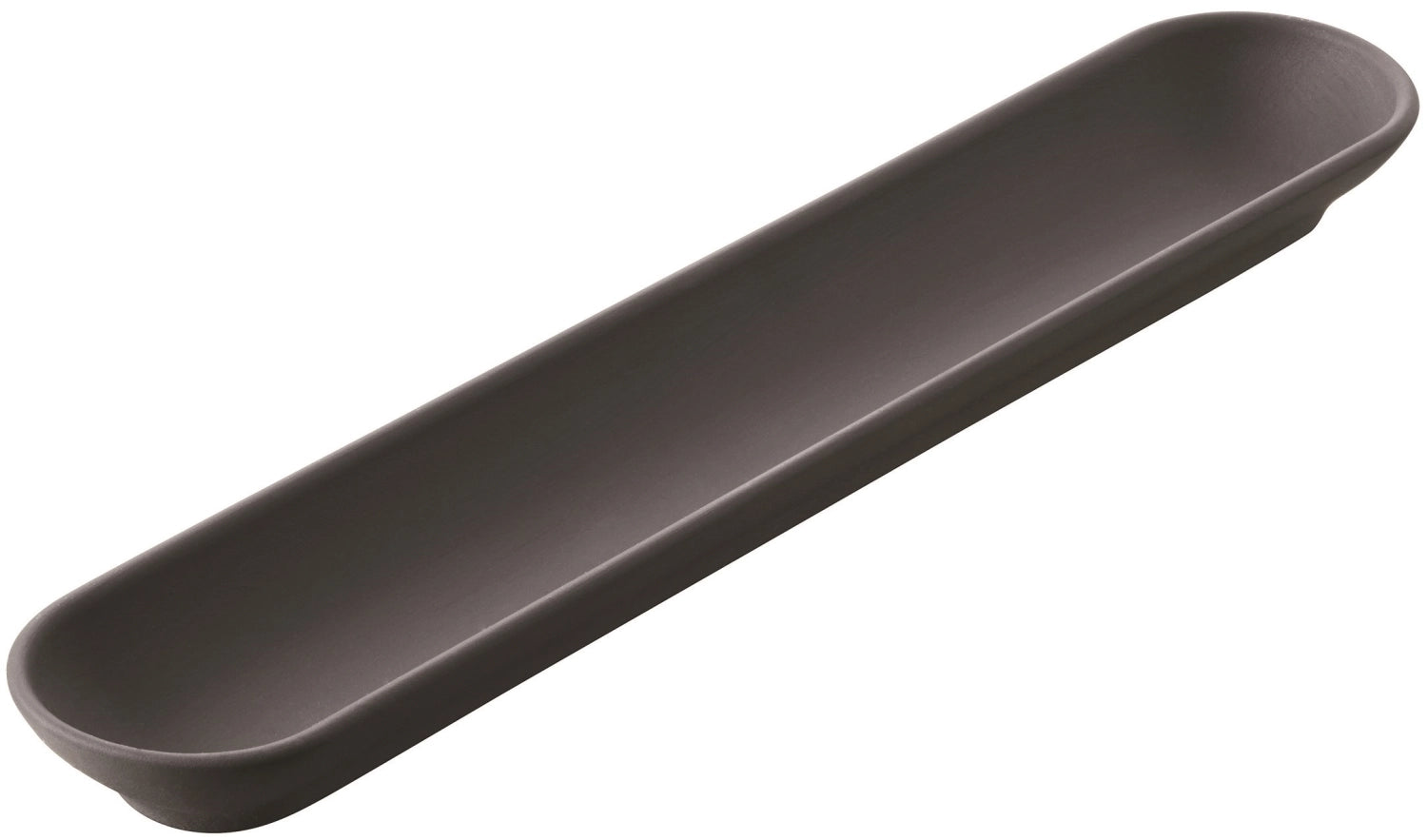 Stilvolle Apéroschale im Baguette-Design, 27 cm, aus edlem Schiefer, perfekt für die ansprechende Servierung von Snacks und Häppchen.