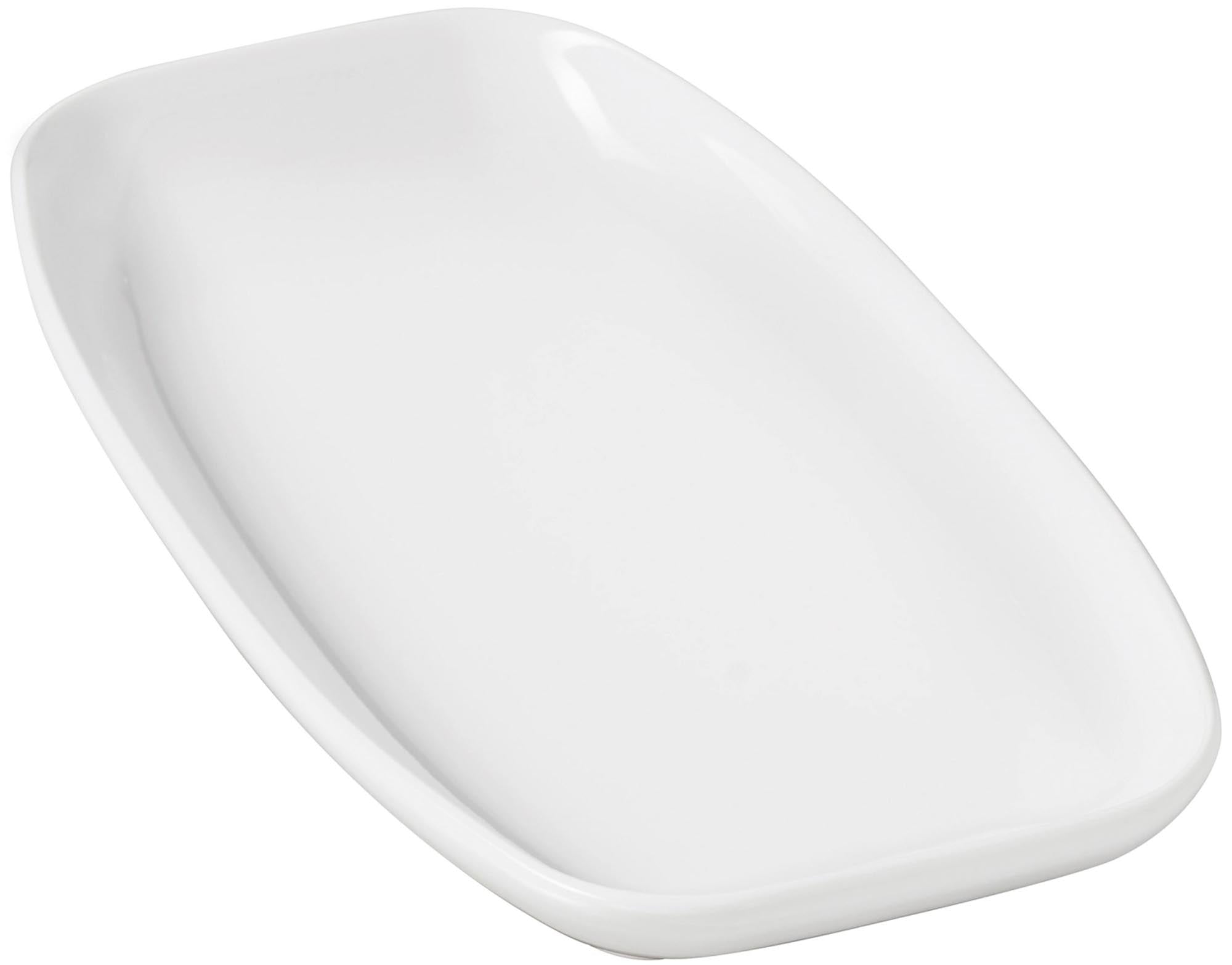 Eleganter Club Teller von Revol: 24x12,5 cm, weiss, aus Porzellan. Ideal für Restaurants, Cafés und Zuhause. Mikrowellen- und spülmaschinenfest.