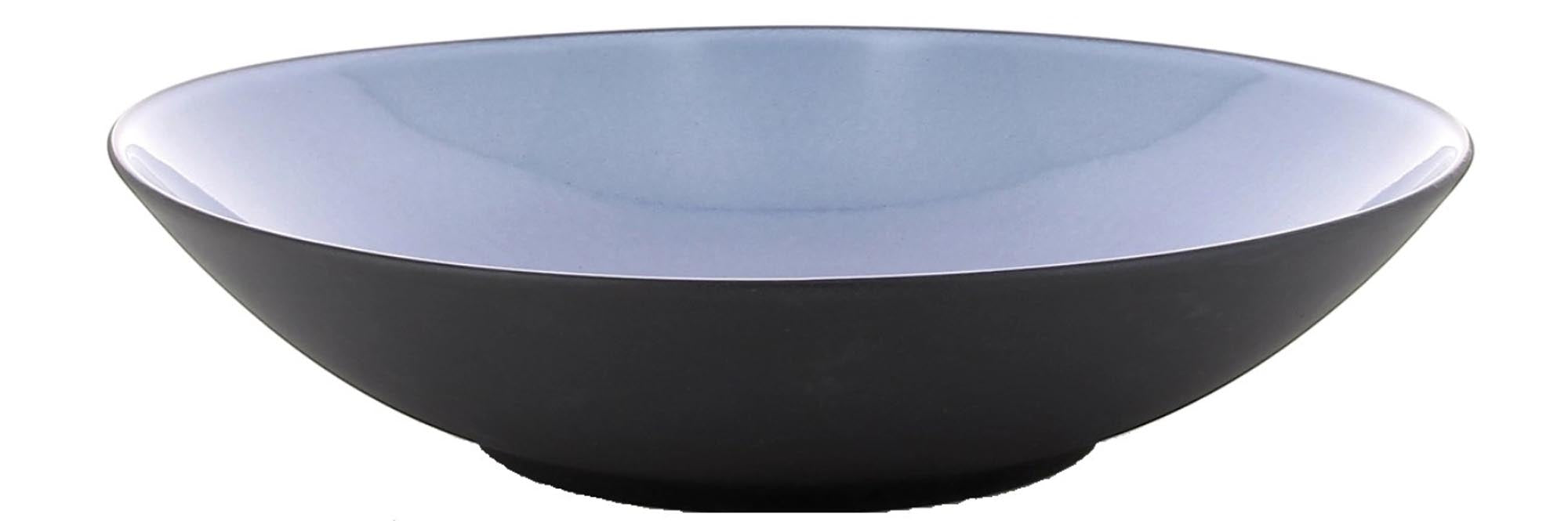 Eleganter blauer Equinoxe Suppenteller von Revol, 24 cm Ø, 5,5 cm H, 100 cl, aus robustem Porzellan, ideal für Suppen.