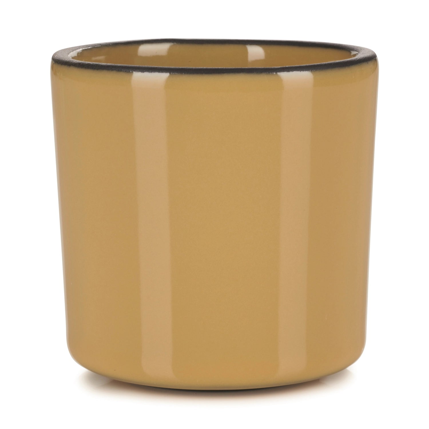 Elegante 8cl Espressotasse von Revol in sanftem Zimt, ideal für aromatische Espresso-Erlebnisse und stilvolle Kaffeepausen.