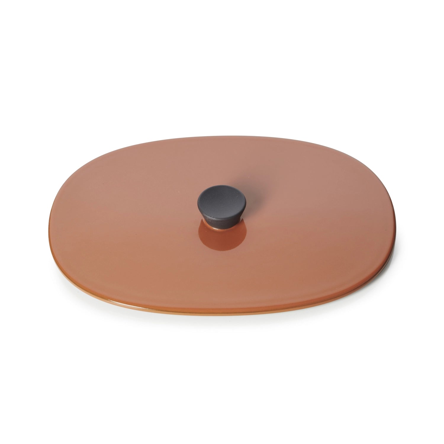 Eleganter Zimt-Deckel für die 26x18,5 cm Auflaufform von Revol, perfekt zum Abdecken und Servieren von köstlichen Gerichten.