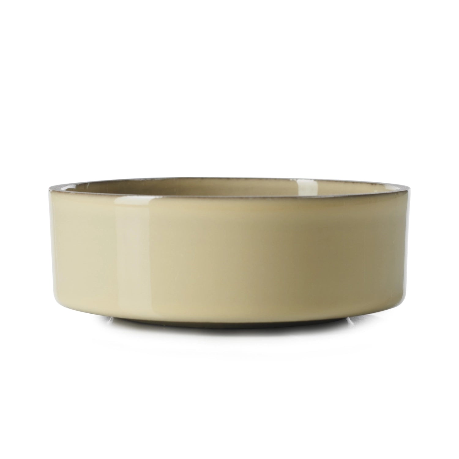 Kleines, stilvolles Schälchen in sanftem Muskatnuss-Farbton, Ø8 cm, perfekt für kleine Leckereien oder als dekoratives Element.