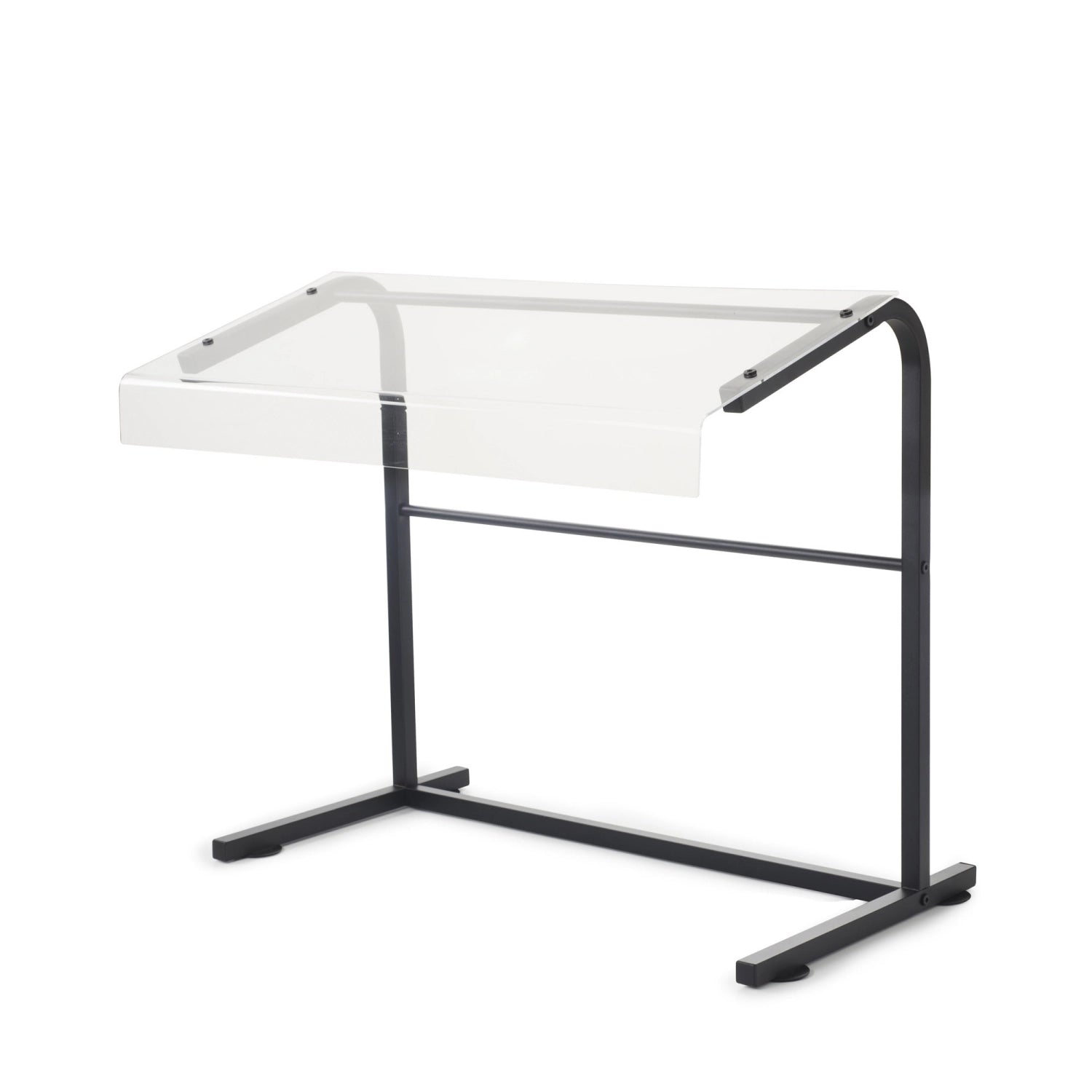 Entdecken Sie den En Scene Mobiler Spuckschutz in Matt Schwarz von Revol. Robustes Metall, transparente Acrylpaneele, ideal für Gastronomie und Veranstaltungen.