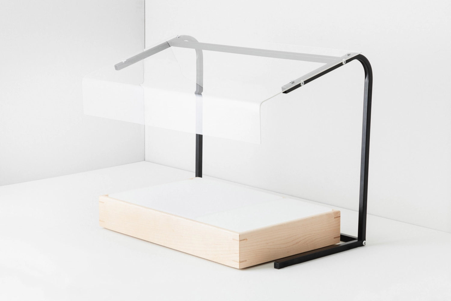 En Scene Mobile Spit Guard Matt Black Metal, Acrylic