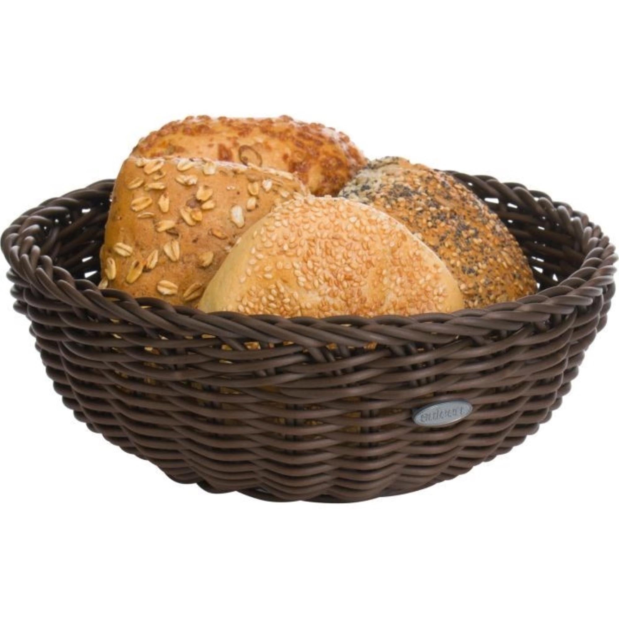 Braune runde Schale von Westmark, 23x9cm, mit geschwungenem Rand, perfekt für Servieren und Dekorieren in stilvollem Design.